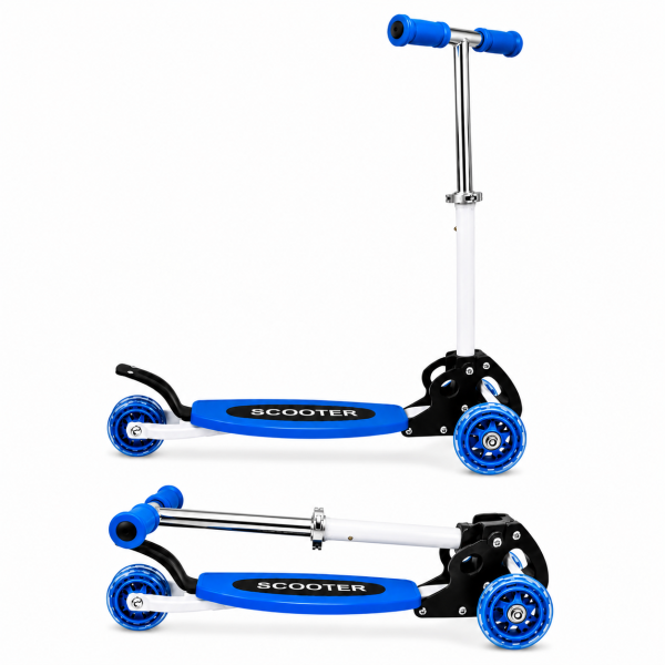 Monopatin plegable scooter azul
