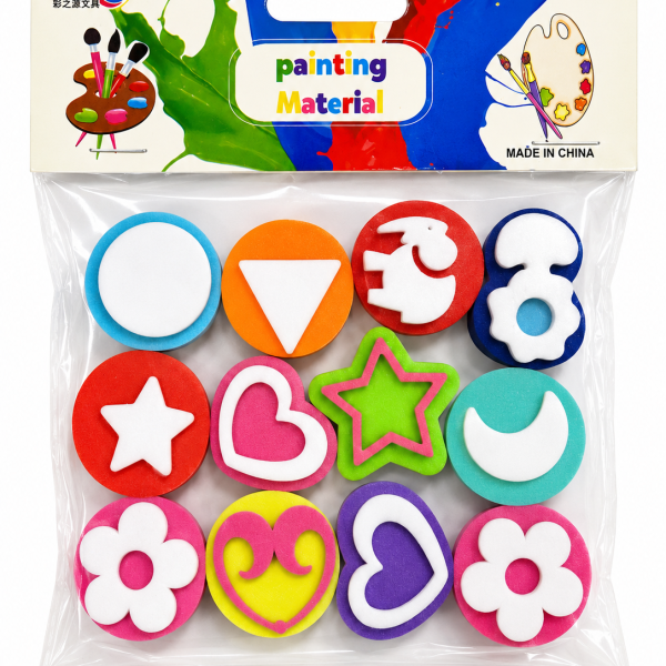 Sellos de goma eva 12pcs