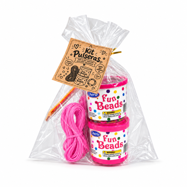 Kit para armar pulseras – Rosa
