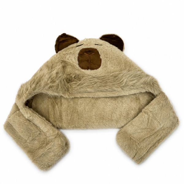 Gorro Capibara con Orejeras – Marrón oscuro