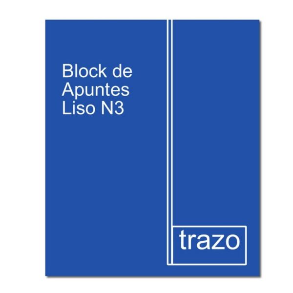 Block de Apuntes Liso N3  TRAZO Premium
