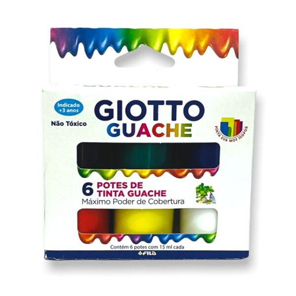 Tempera Giotto x 6 colores 15 ml