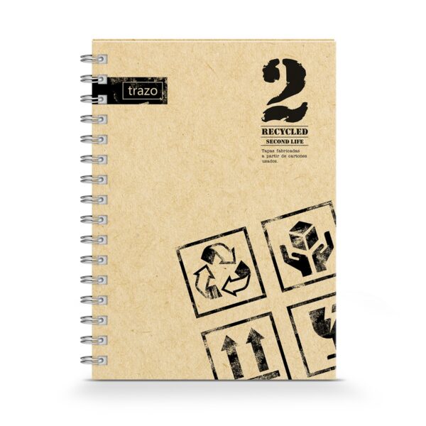 Cuaderno Premium Trazo tapa Eco dura A5 80 hojas