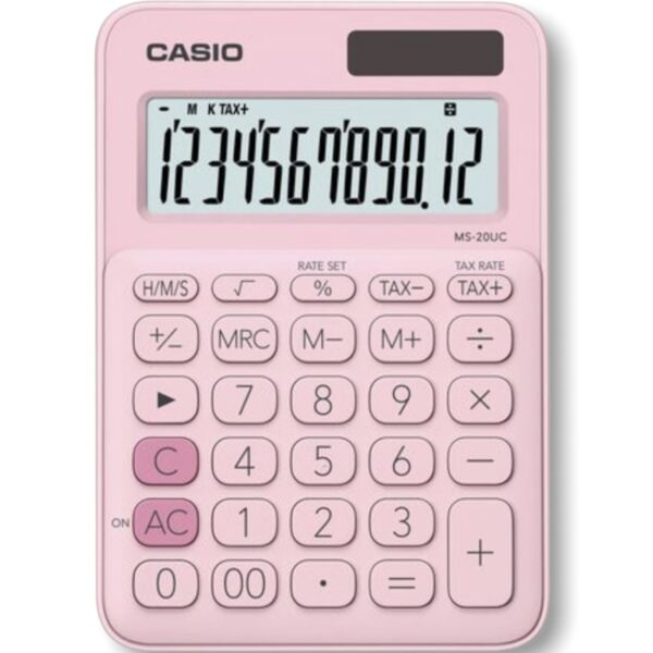 Calculadora Casio color rosa MS-20UC