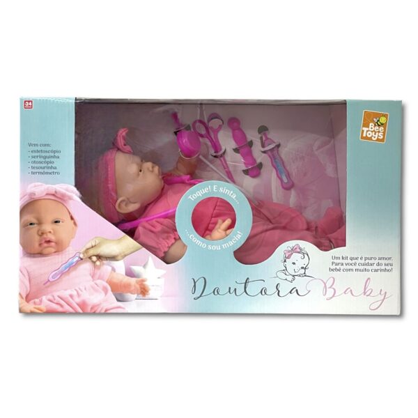 Bebé con set de doctor en caja 50 cm I. 891