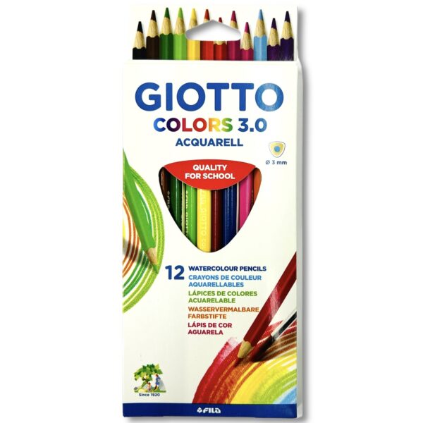 Lápices de colores acuarela les Giotto x 12