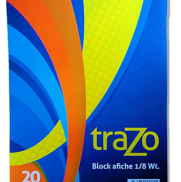 Block Afiche 1/8 Watman TRAZO Premium