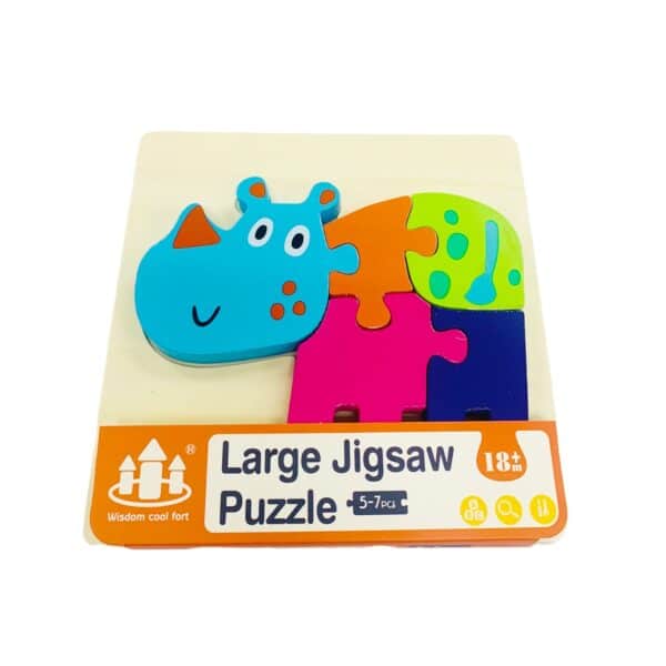 Puzzle de madera rinoceronte i.080
