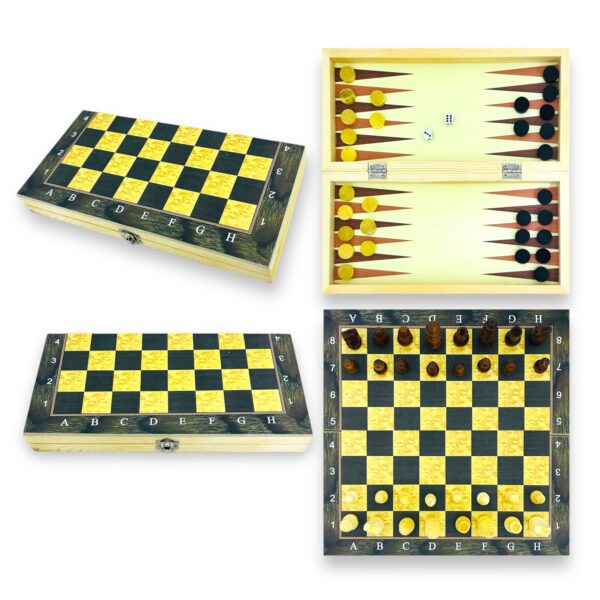 Juego de ajedréz 3 en 1  I. 033