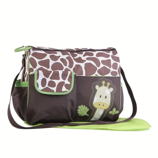Bolso Maternal 2pc (Animal) – Marrón