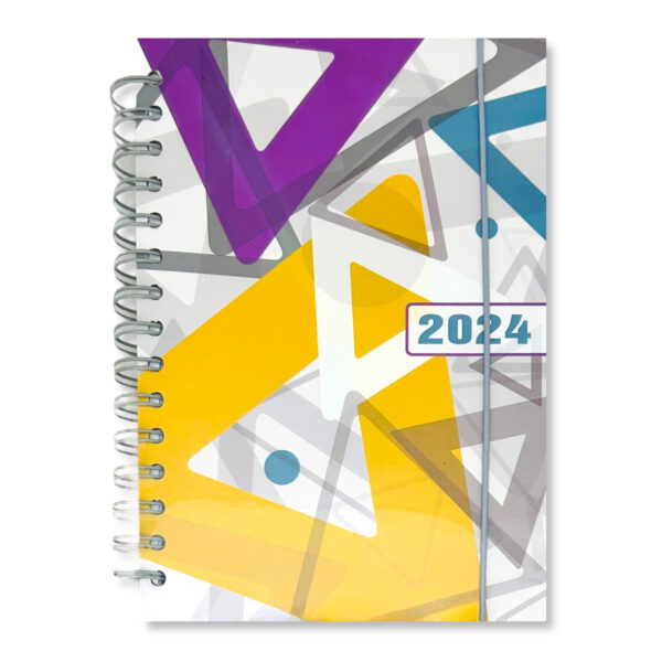 Agenda 2024 geométrica A6 I.RM 205 – Violeta