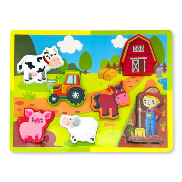 Puzzle de madera granja encastre I. RM 234 – Granja