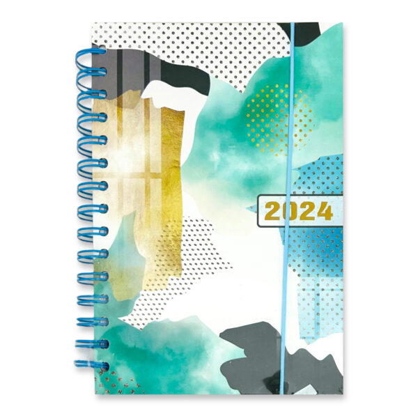 Agenda 2024 geométrica A6 I.RM 205 – Verde