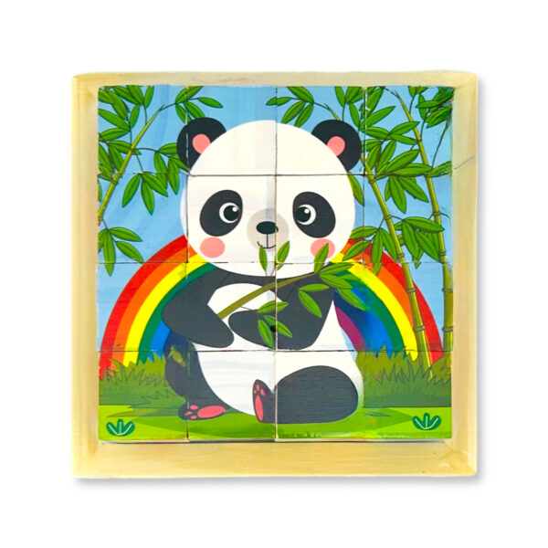 Puzzle de madera animales cubos I. RM 254 – Panda