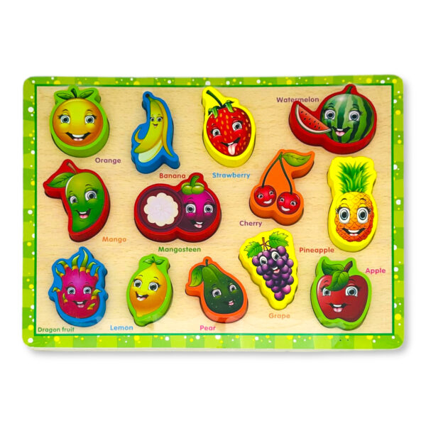 Puzzle de madera granja encastre I. RM 234 – Frutas