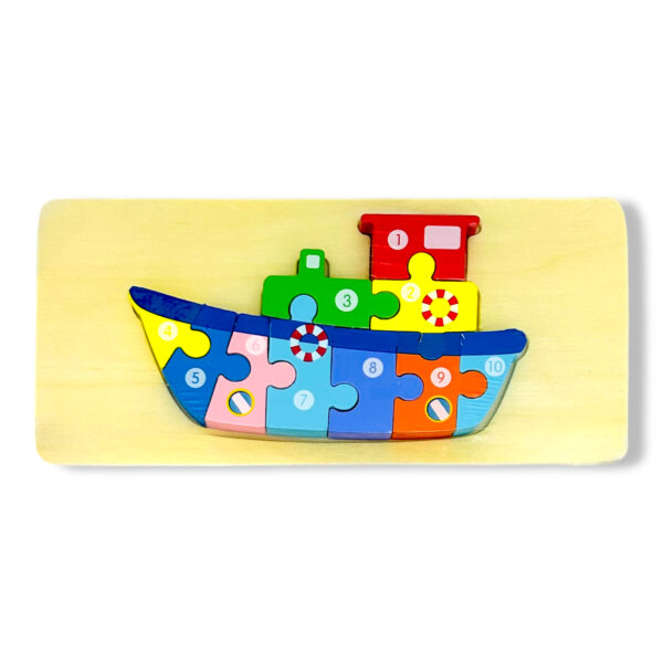 Puzzle encastre de madera I. RM 237 – Barco