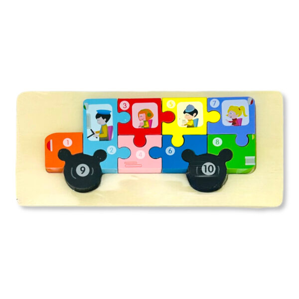 Puzzle encastre de madera I. RM 237 – Bus
