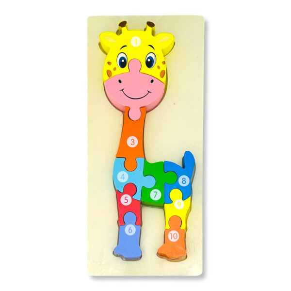Puzzle encastre de madera I. RM 237 – Jirafa