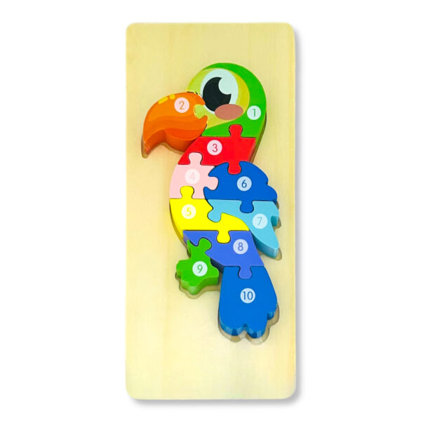 Puzzle encastre de madera I. RM 237 – Loro
