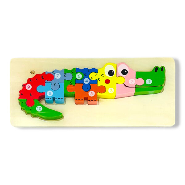 Puzzle encastre de madera I. RM 237 – Cocodrilo