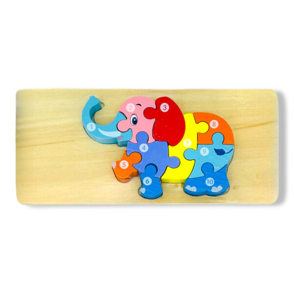 Puzzle encastre de madera I. RM 237 – Elefante