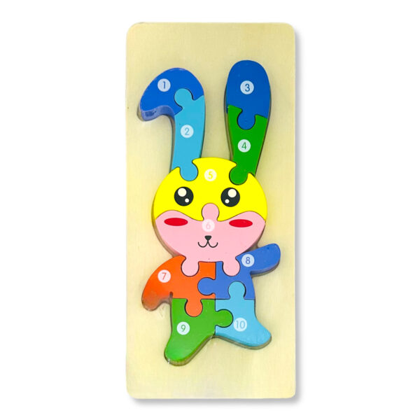 Puzzle encastre de madera I. RM 237 – Conejo