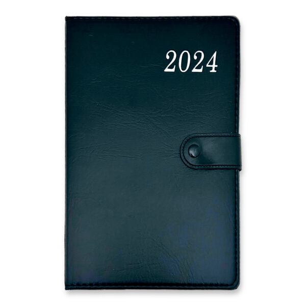 Agenda 2024 con broche A5 I. RM 224 – Negro
