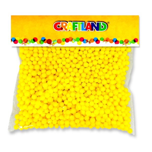 Pelotas de telgopor 9 g I. RM 292 – Amarillo