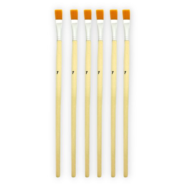 Pinceles chatos x6 Painting número 7