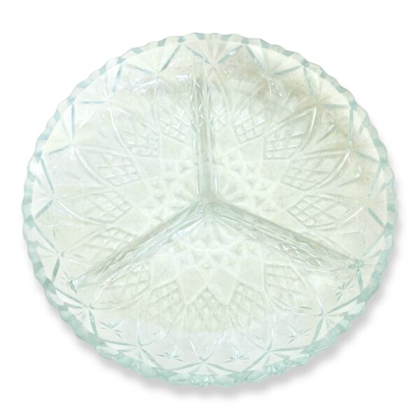 Copetinera  de vidrio con separaciones