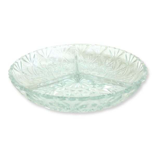 Copetinera  de vidrio con separaciones