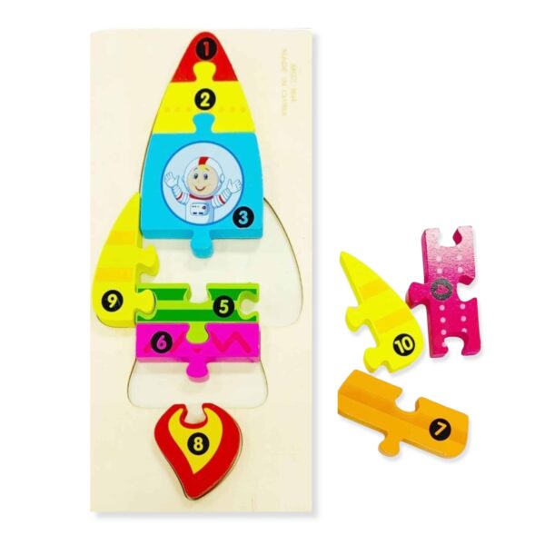 Puzzle cohete Madera i.075