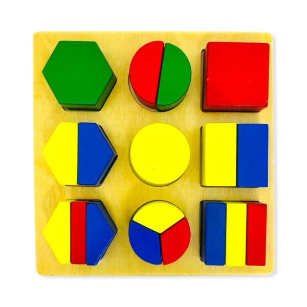 Encastre figuras geométricas de madera