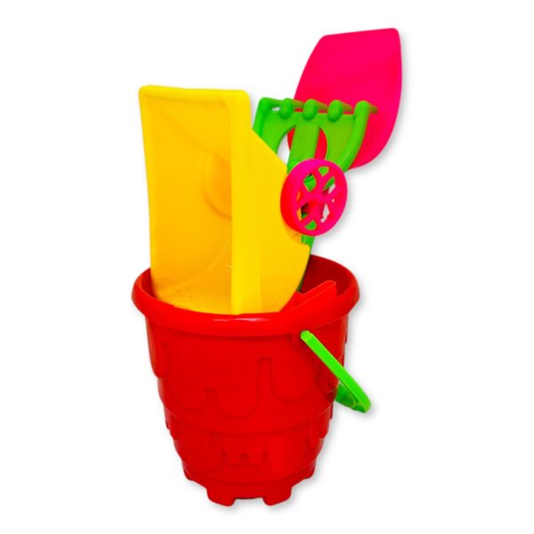 Balde playa set 50 cm – Rojo