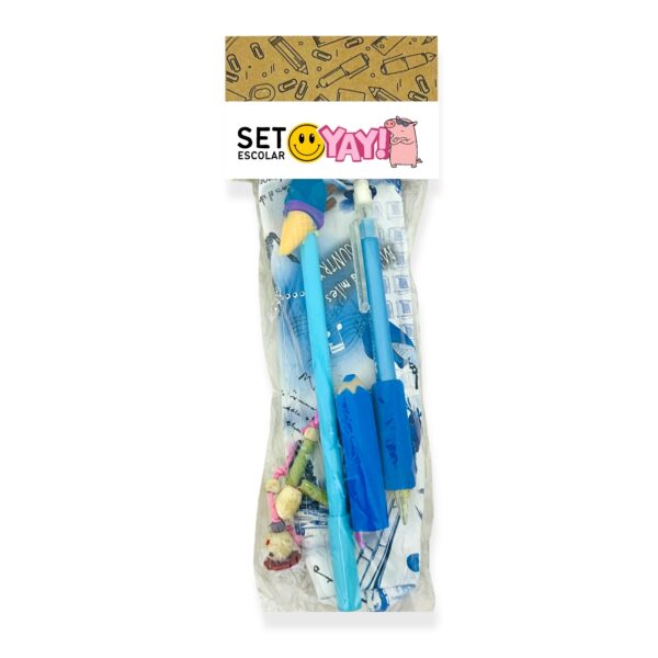 Set papelería YAY – Azul