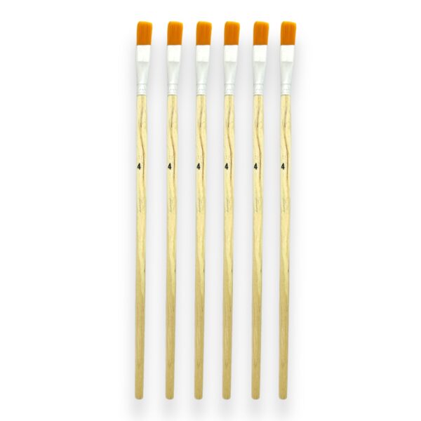 Pinceles chatos Painting número 4 x 6