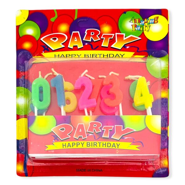 Velitas números multicolor x 10