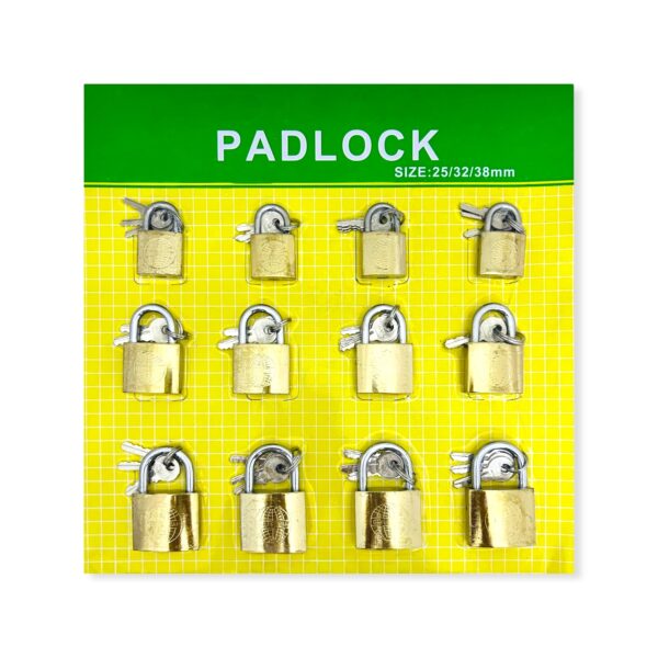 Candados surtidos x 12 I. L 1381