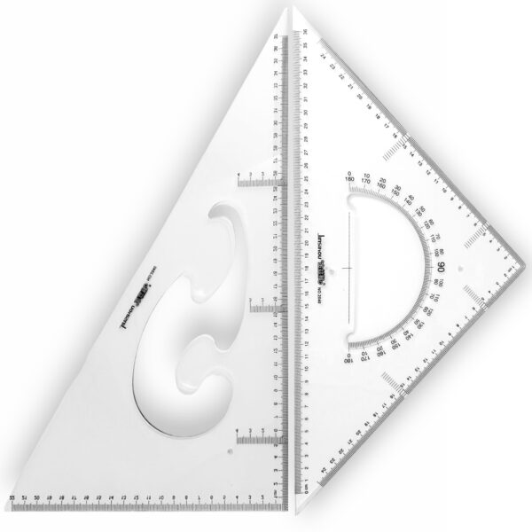 Set de Escuadras x 2 40cm acrílico