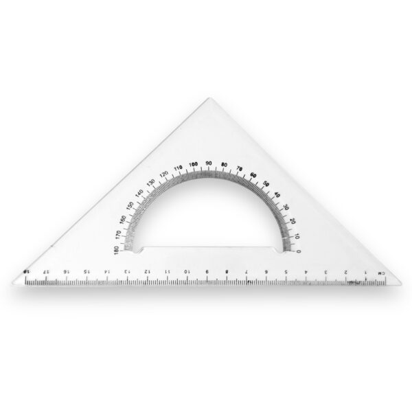 Set de 2 escuadras 20 cm de acrílico