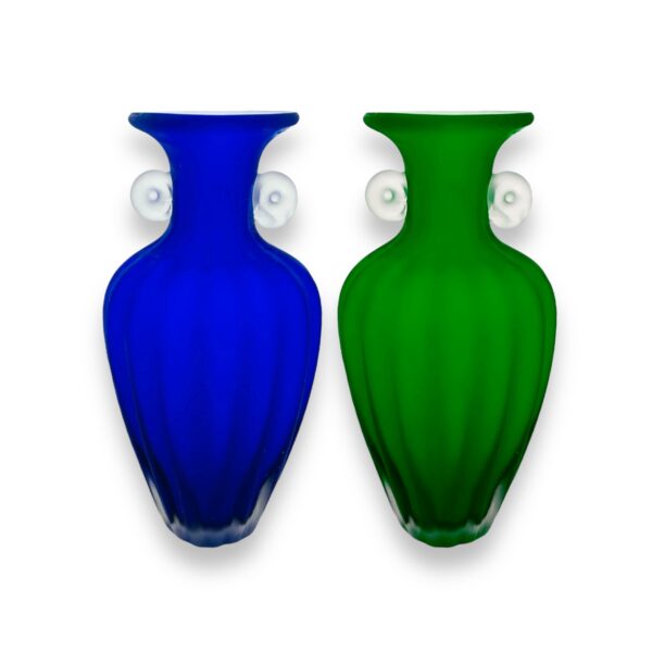 Florero cristal con curvas