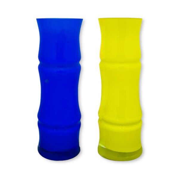 Florero de vidrio color largo