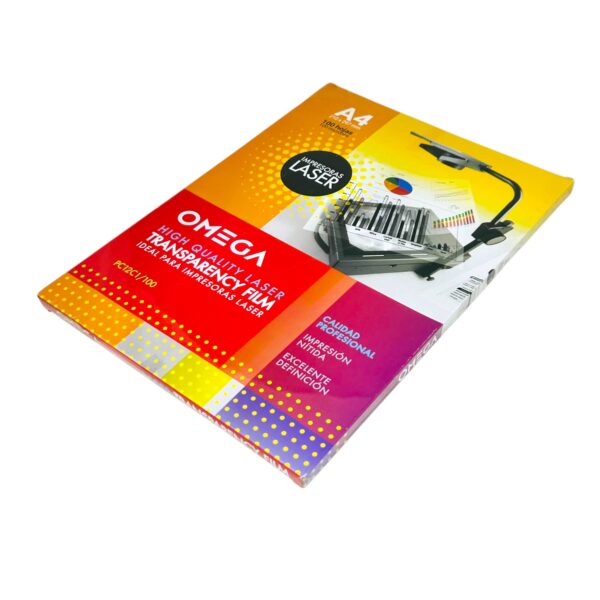 Transparencias Acetato x 100 hojas C 1 negro