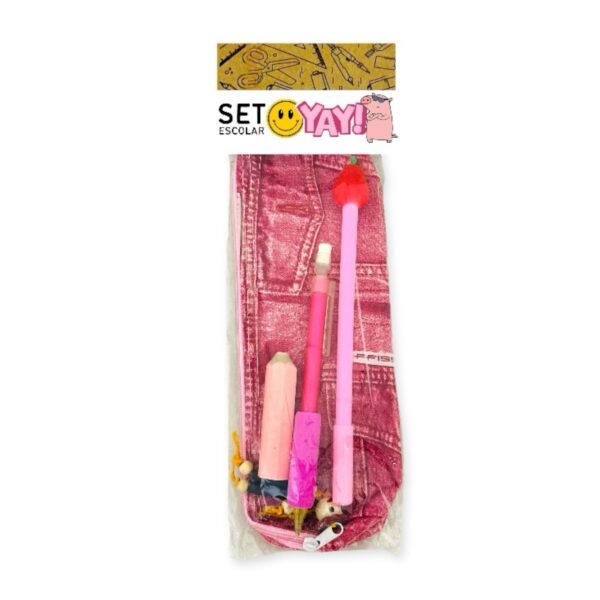 Set papelería YAY – Rosa