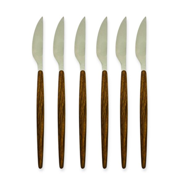 Juego de cuchillos mango de madera