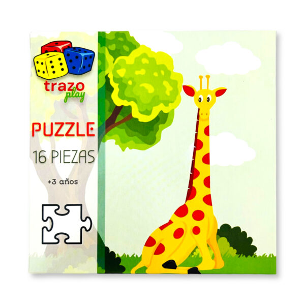 Puzzle TRAZO kids 16 piezas – Jirafa