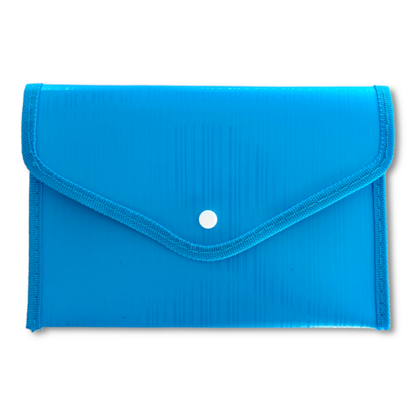 Sobre Portadocumentos con Broche A4  Pvc – Turquesa