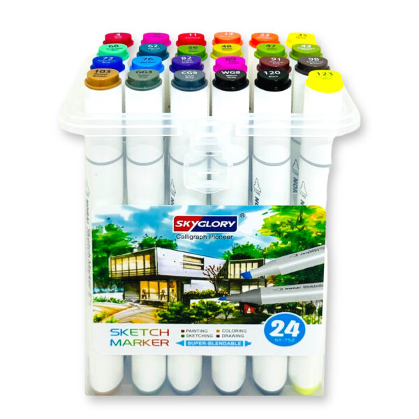 Marcadores artísticos acuarelables doble punta X24