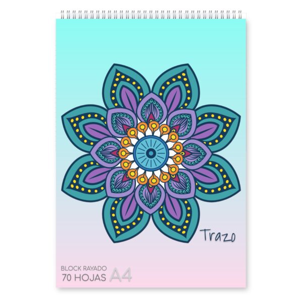 Block A4 rayado – Celeste