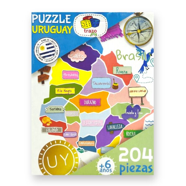 Puzzle Uruguay 204 piezas Trazo play